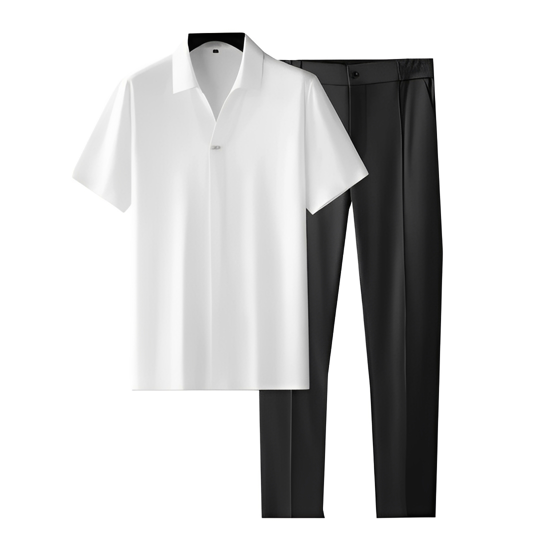 Luis - Ensemble chemise et pantalon homme pour l'été