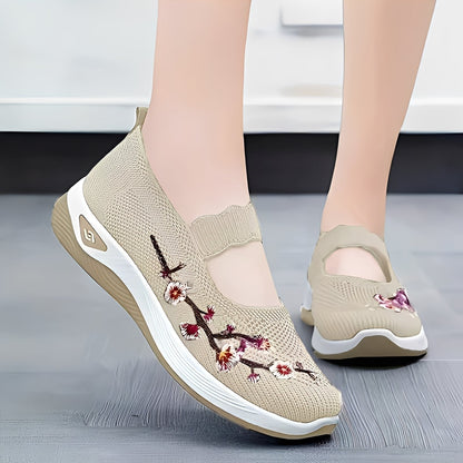 Jazmin - Baskets aérées décontractées avec broderie pour femmes