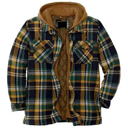 Denzil - Blazer en flanelle à carreaux décontracté pour hommes