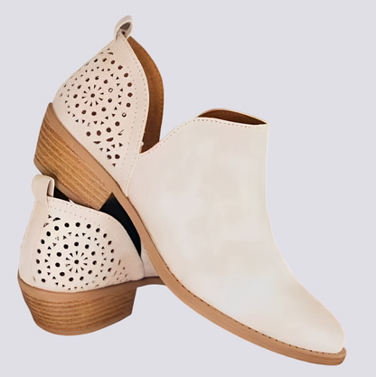 Megan - Elegant vintage leather shoes for women