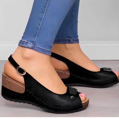 Neville - Sandales à talons compensés confortables pour femmes