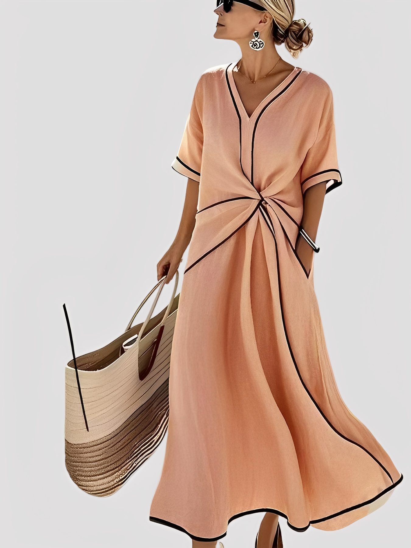Mabel - Robe maxi élégante et ample pour femmes