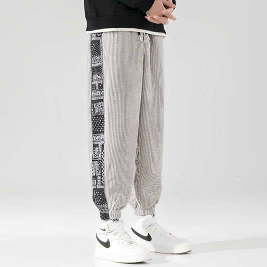 George - Corduroy jogging pants for men, casual and loose-fitting