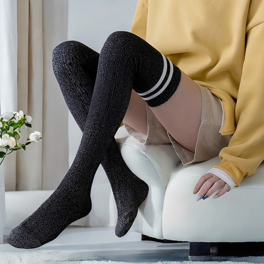 Zella - Chaussettes Élégantes Overknee pour Femmes
