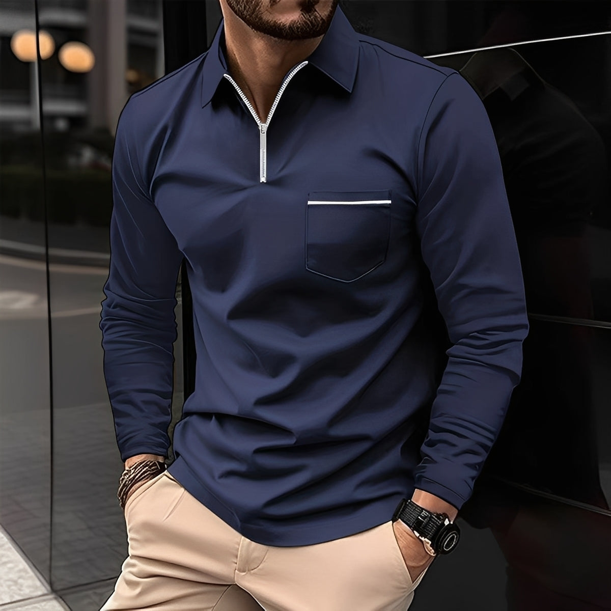 Florent - Chemise à manches longues décontractée