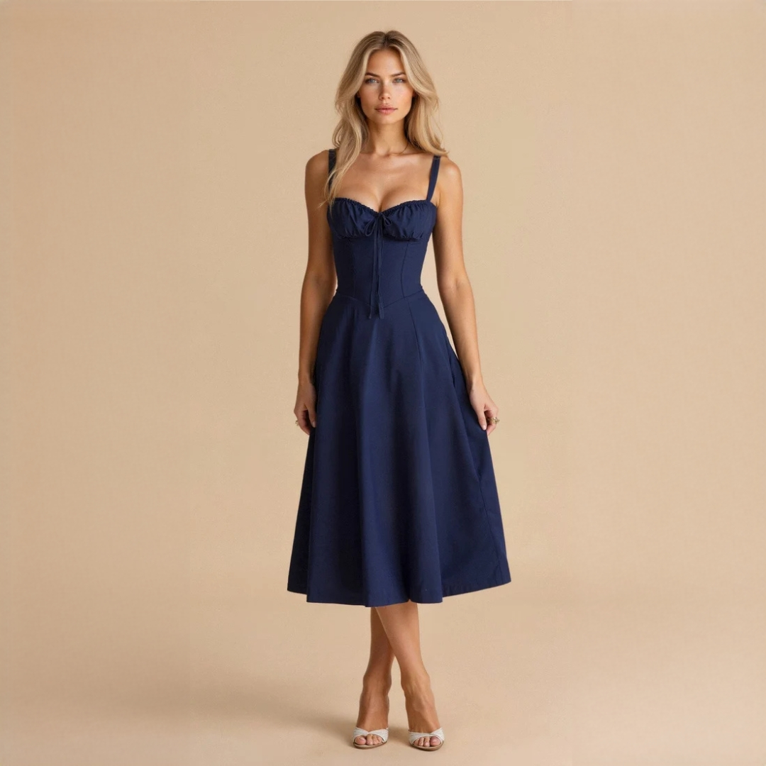 Liana - Robe midi raffinée