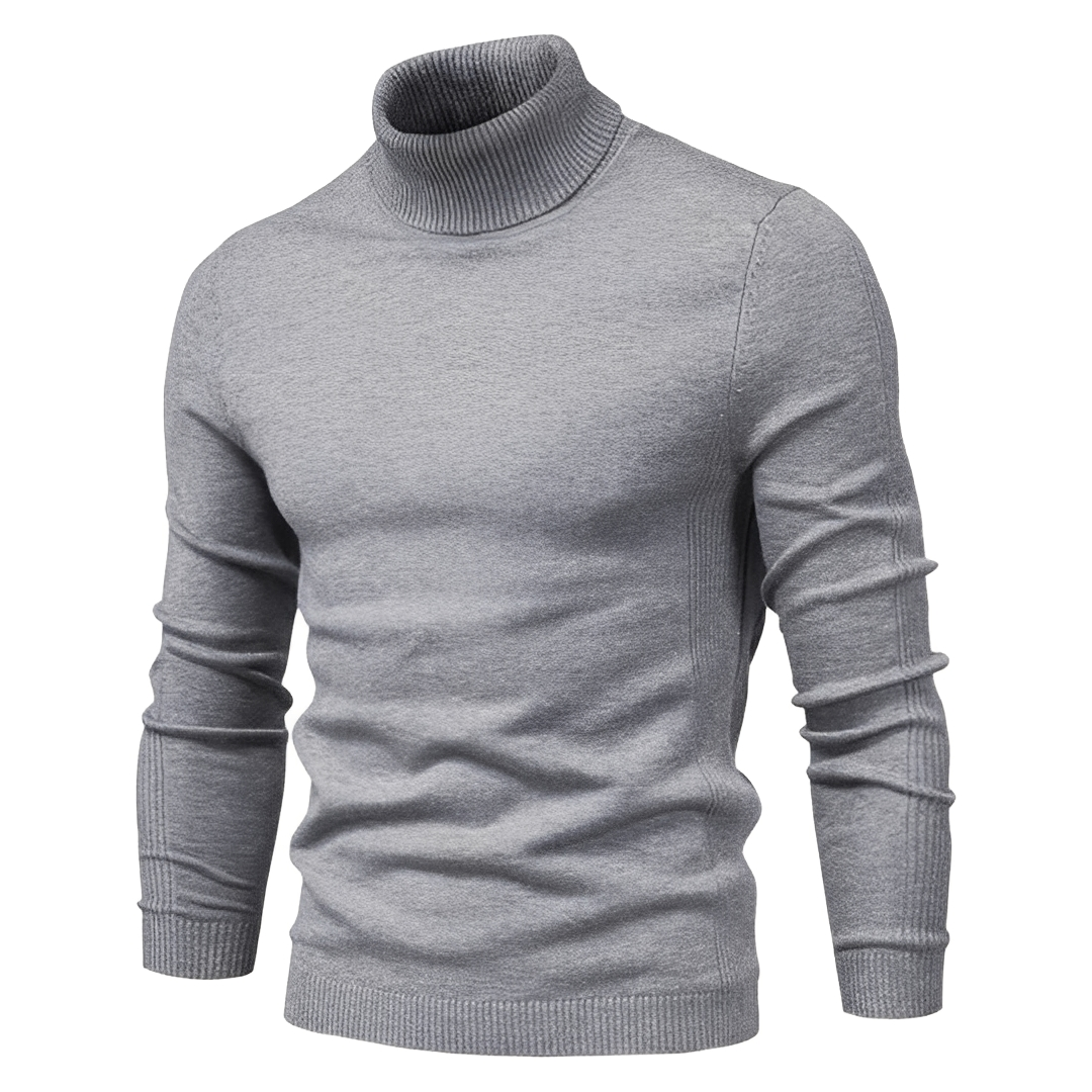Darvin - Warm sweater with a rolled neck for men