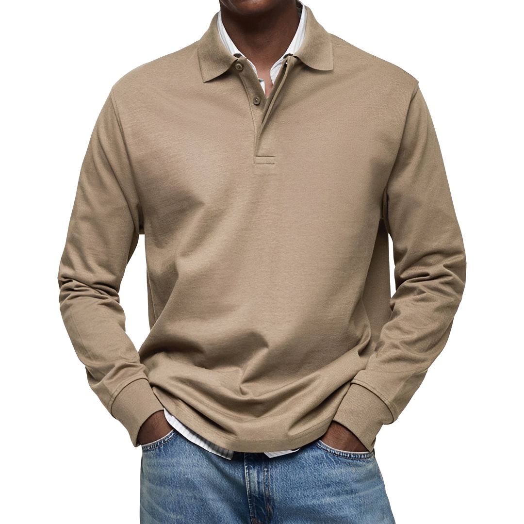 Argus - Polo pour homme à manches longues