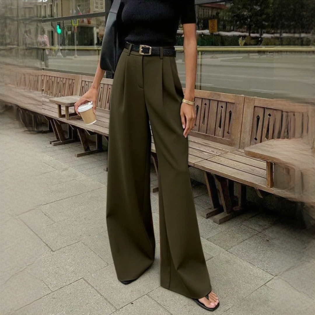 Marlene - Pantalon élégant à jambes larges