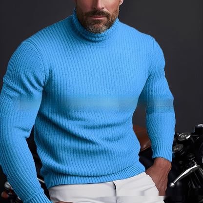 Randolf - Pull à col roulé simple et chic pour hommes