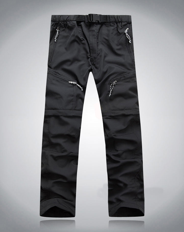 Derryl - Pantalon pratique élastique Zip-Off pour hommes