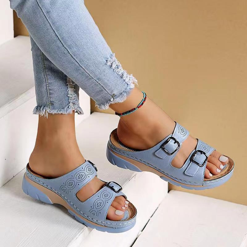 Ariella - Sandales compensées casual et confortables pour femmes