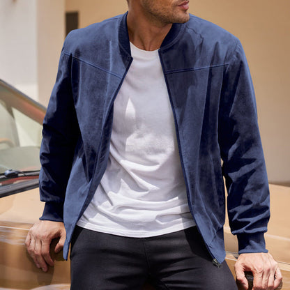 Randal - Suede bomber jacket for relaxed men