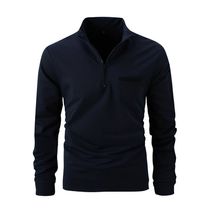 Lucian - Chemise détendue avec fermeture éclair et poche pour hommes