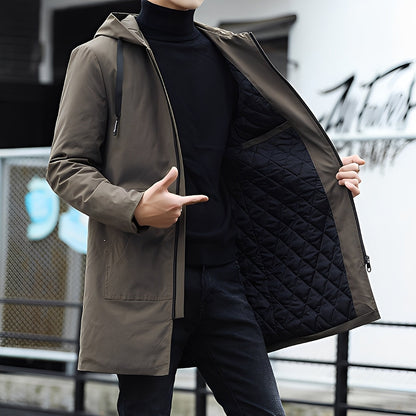 Lucas - Manteau épais, imperméable avec capuche pour hommes