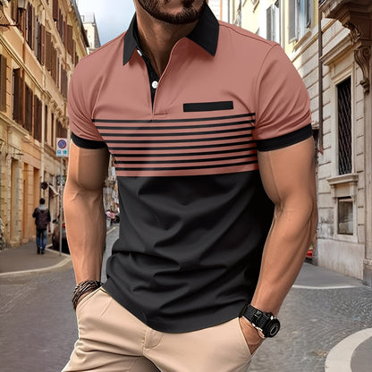 Derryl - Polo à rayures chic pour hommes