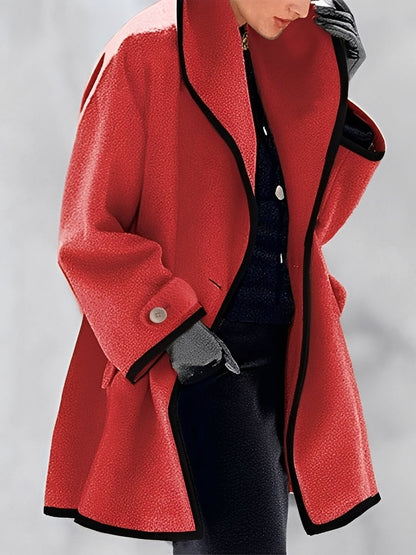 Whitney - Long manteau classique en laine pour femmes
