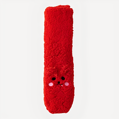 Judith - Chaussettes en velours d'hiver chic pour femmes