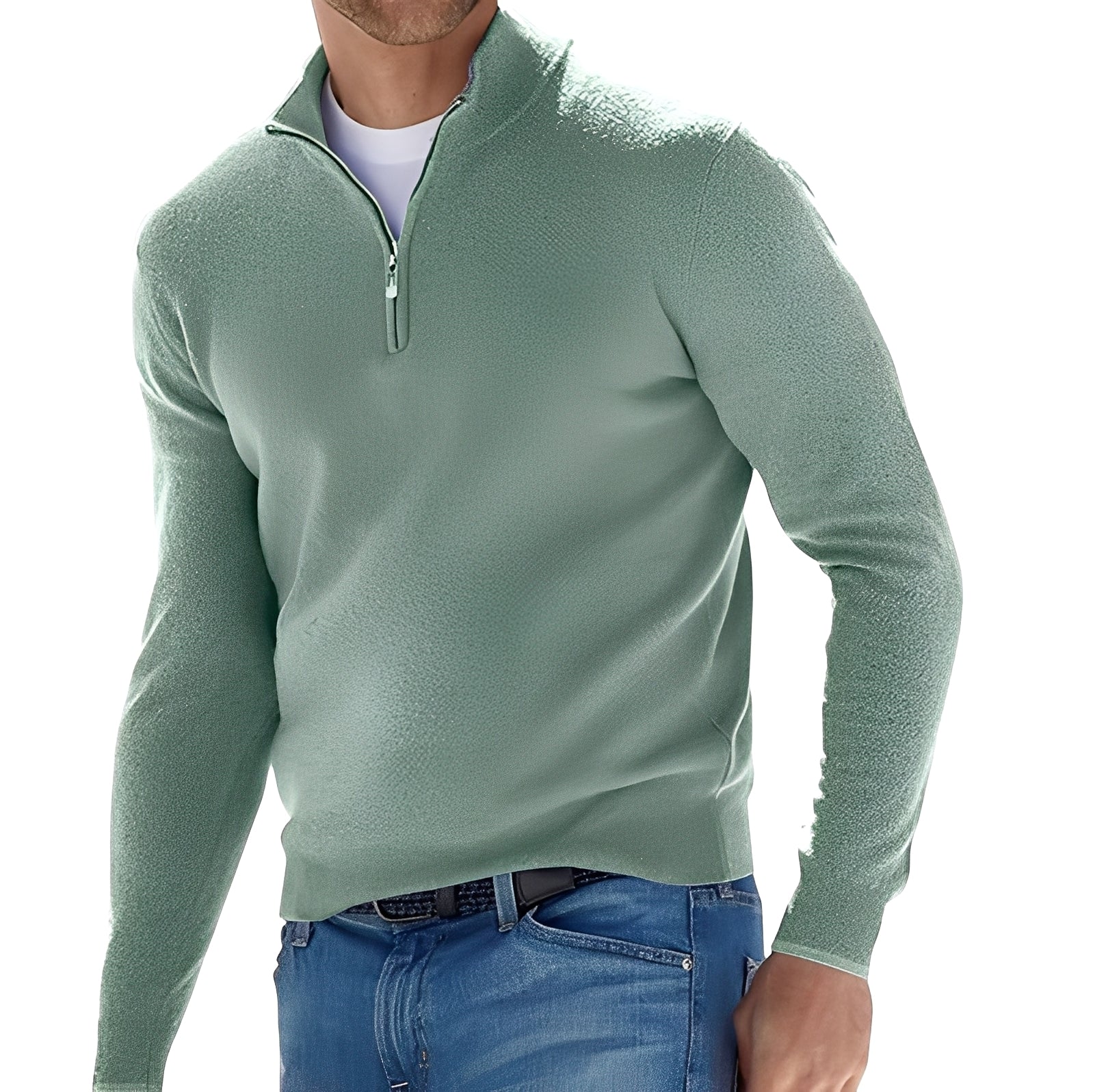 Ralph - Pull confortable pour hommes avec fermeture éclair