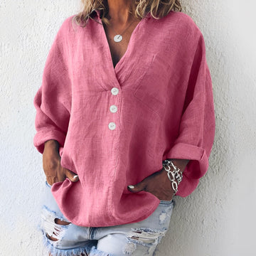 Sandra - Chemise décontractée à manches longues pour femmes