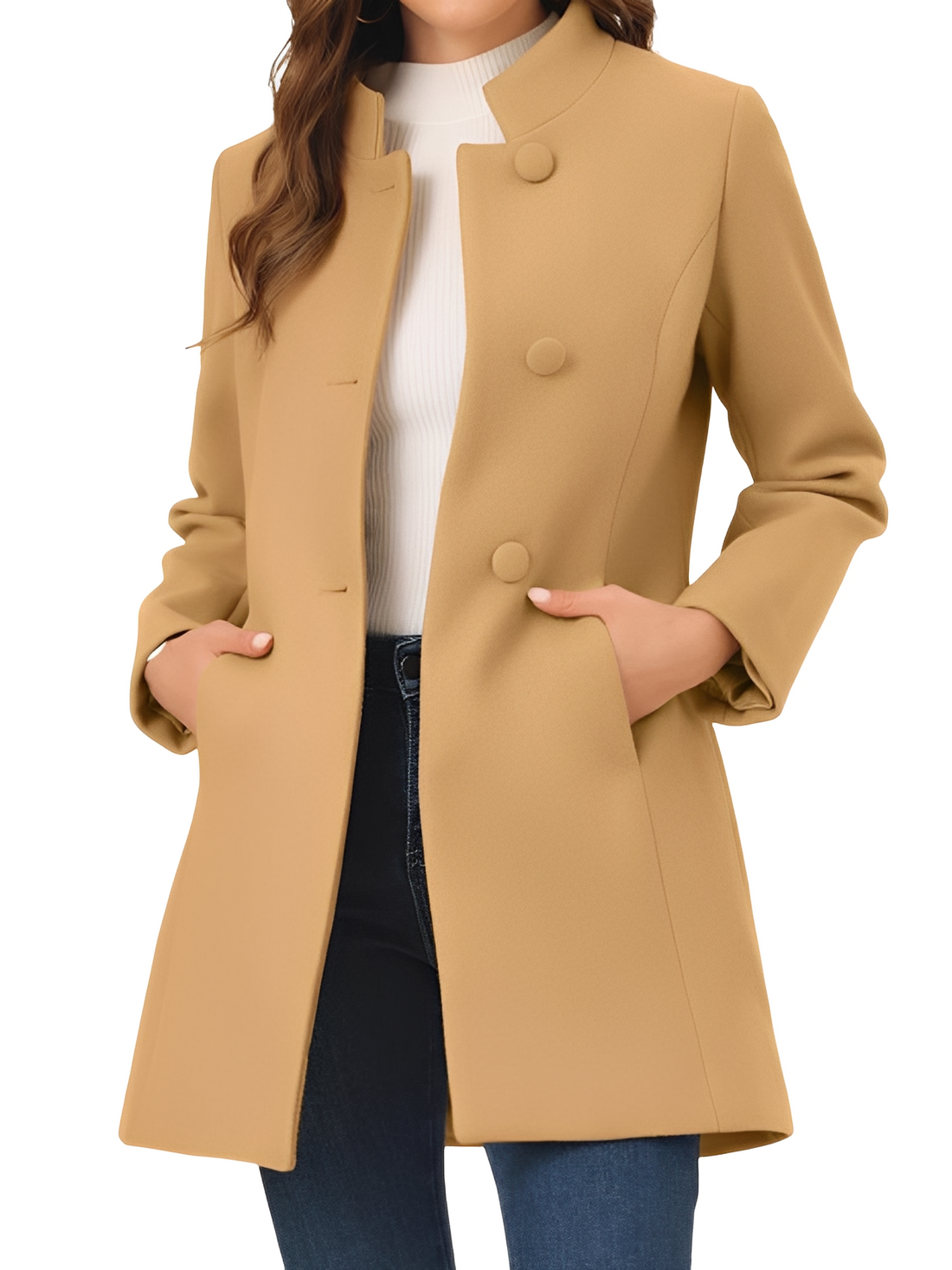 Kaitlyn - Veste élégante et ajustée avec boutons pour femmes
