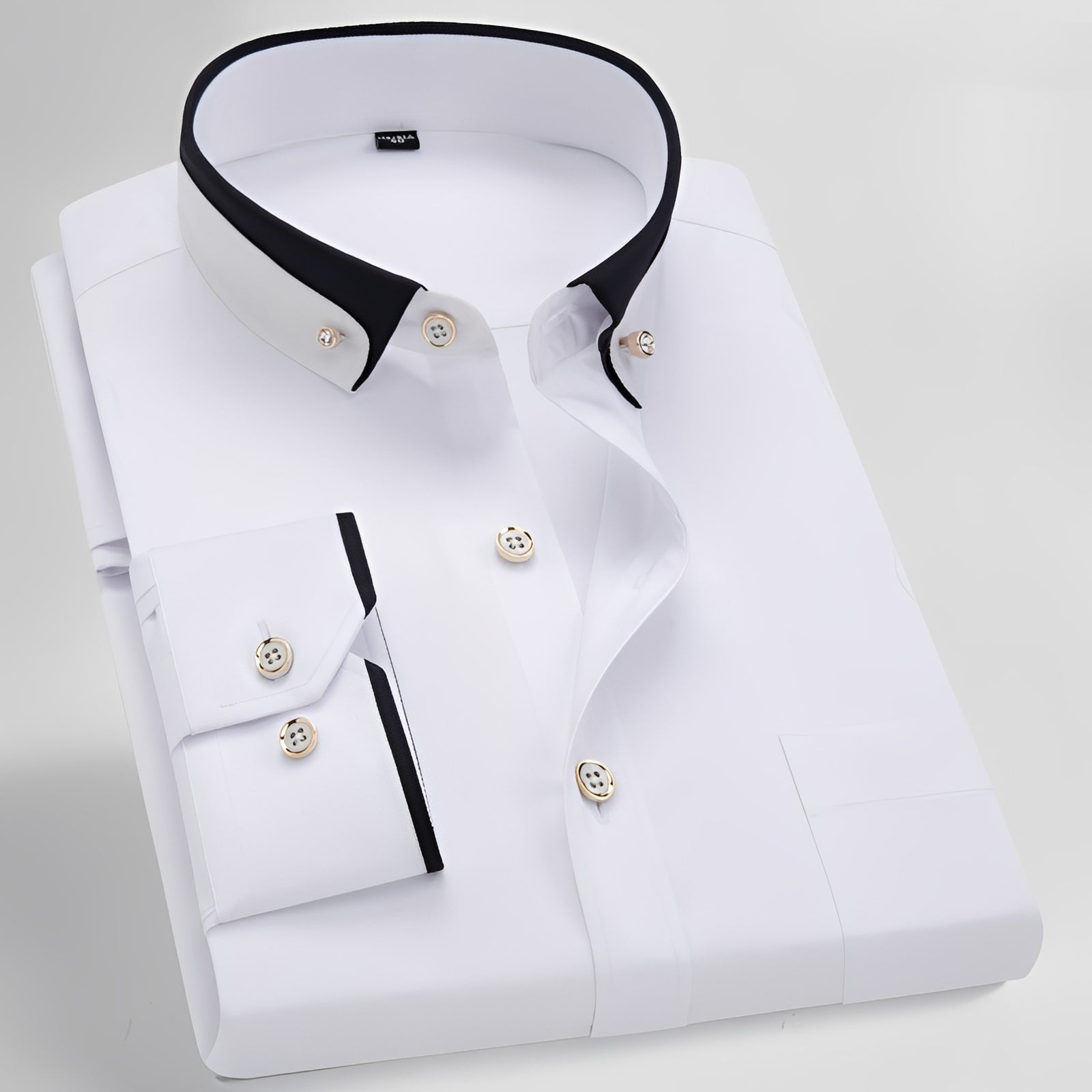 Glindel - Chemise homme classique à manches longues
