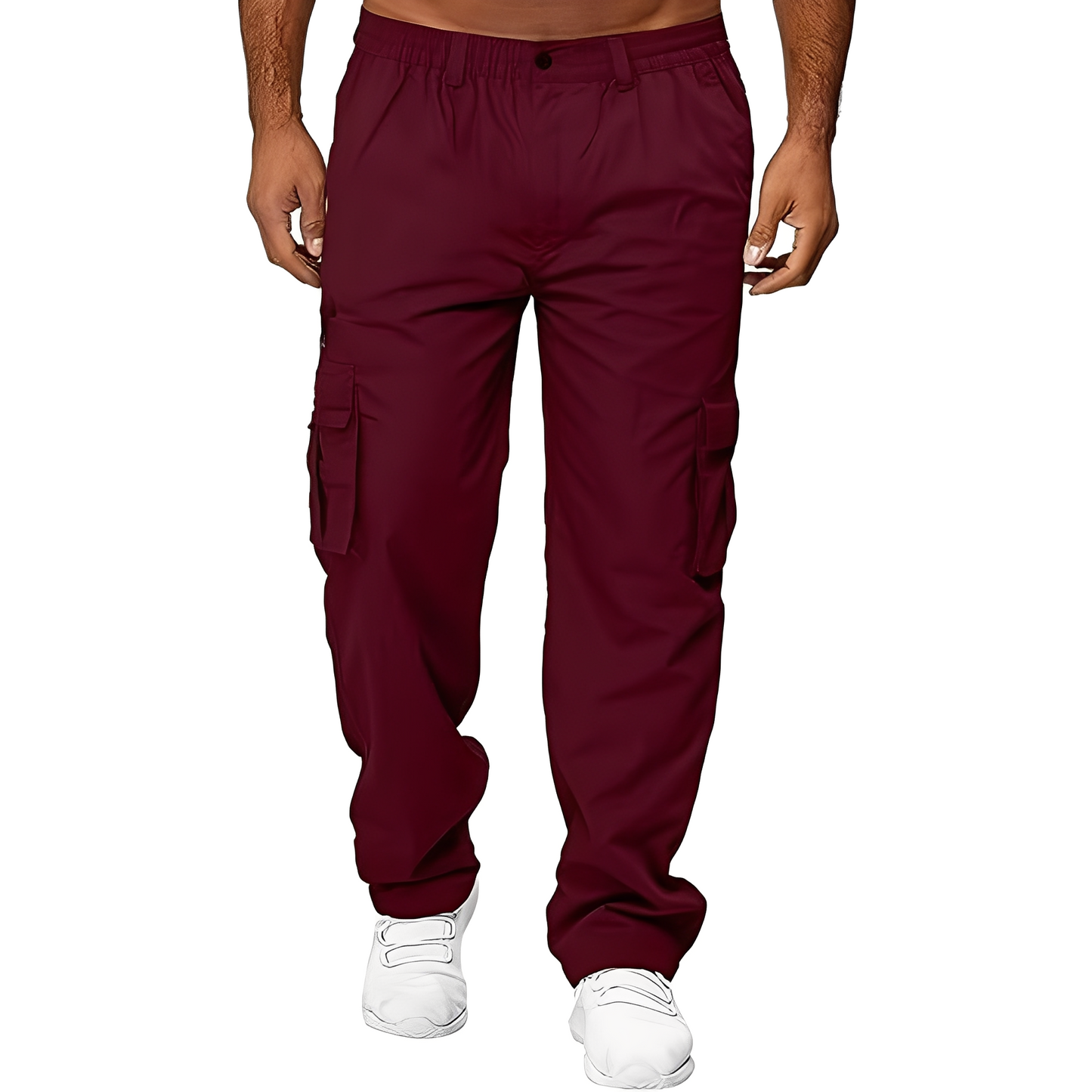 Randolf - Pantalon cargo large et relax pour hommes