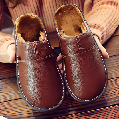 Xavier - Warme Hausschuhe aus Baumwolle für Herren