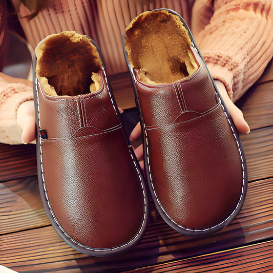 Xavier - Warme Hausschuhe aus Baumwolle für Herren