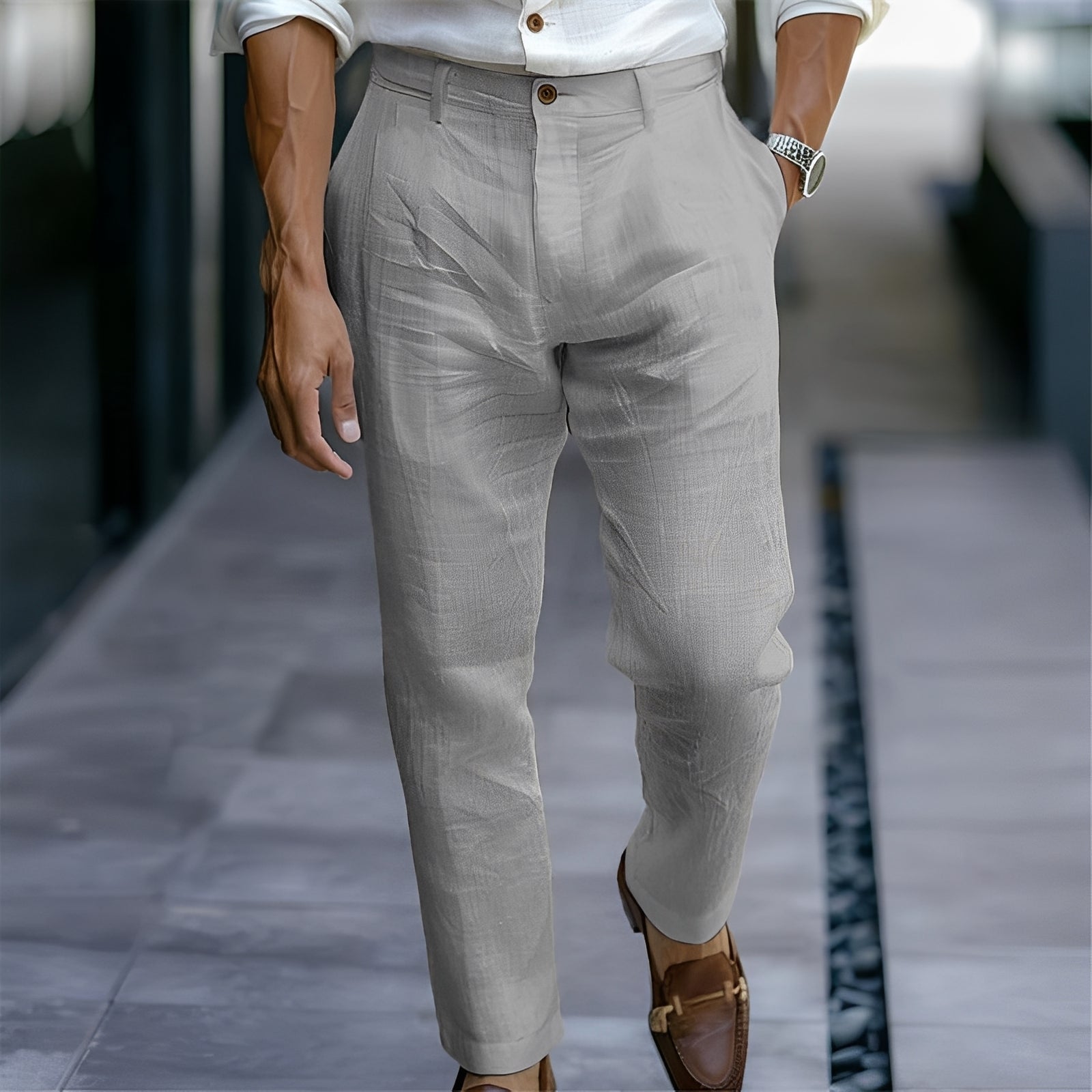 Russell - Pantalon confortable et ample pour hommes
