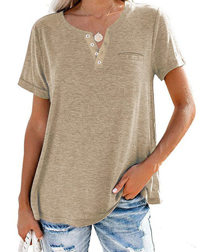 Élodie – Chemise Femme à Manches Courtes
