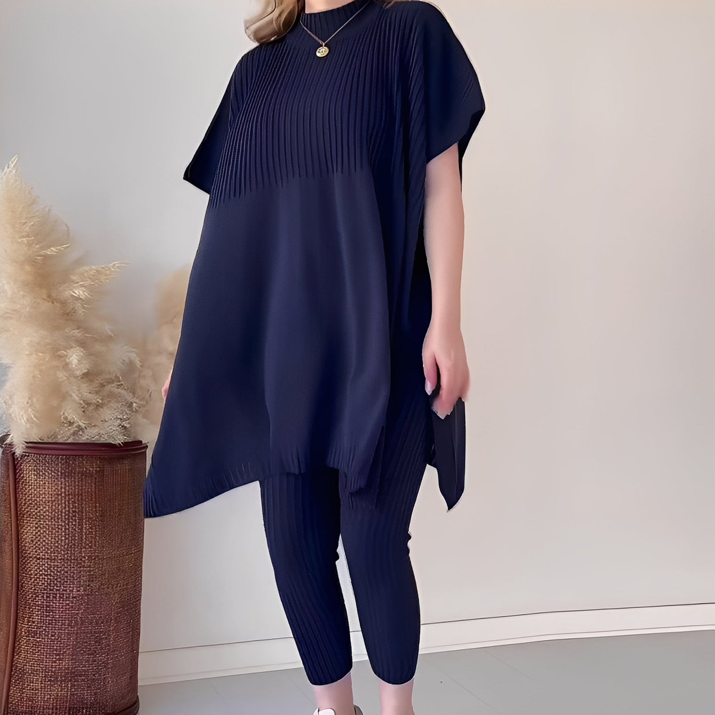 Roxanna - Ensemble ample et décontracté en tricot deux pièces pour femmes