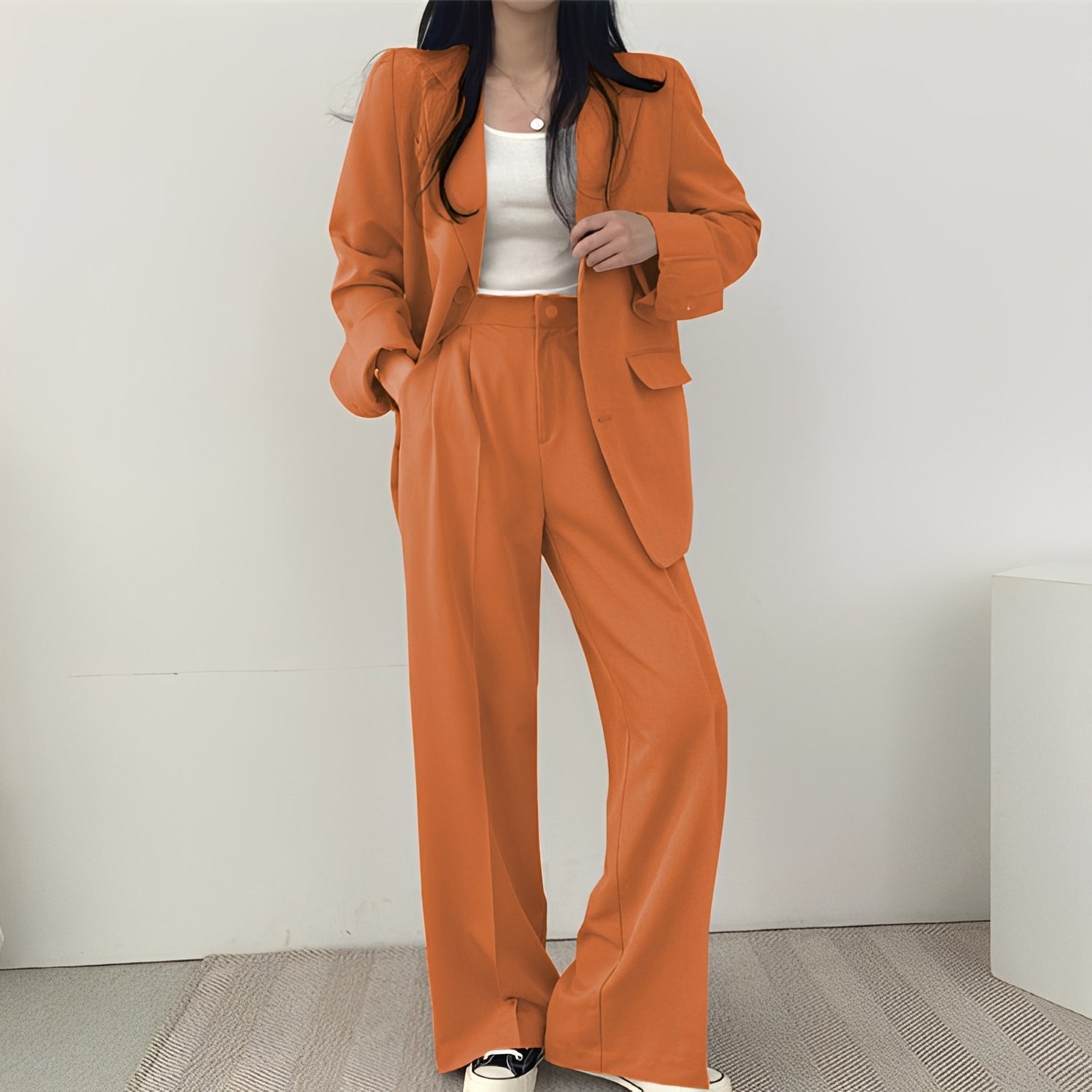 Meghan - Ensemble élégant en tweed pour femmes