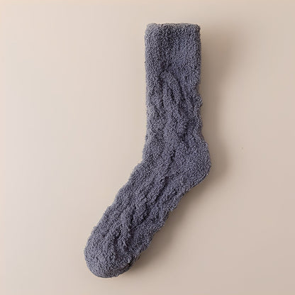 Neely - Chaussettes unisexes en polaire de velours chaudes