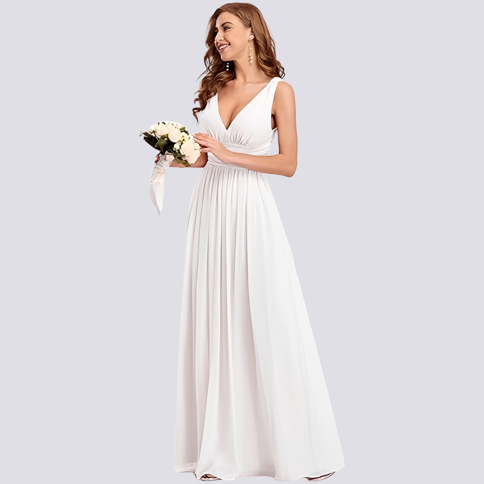Maddie - Robe de soirée élégante sans manches pour femmes