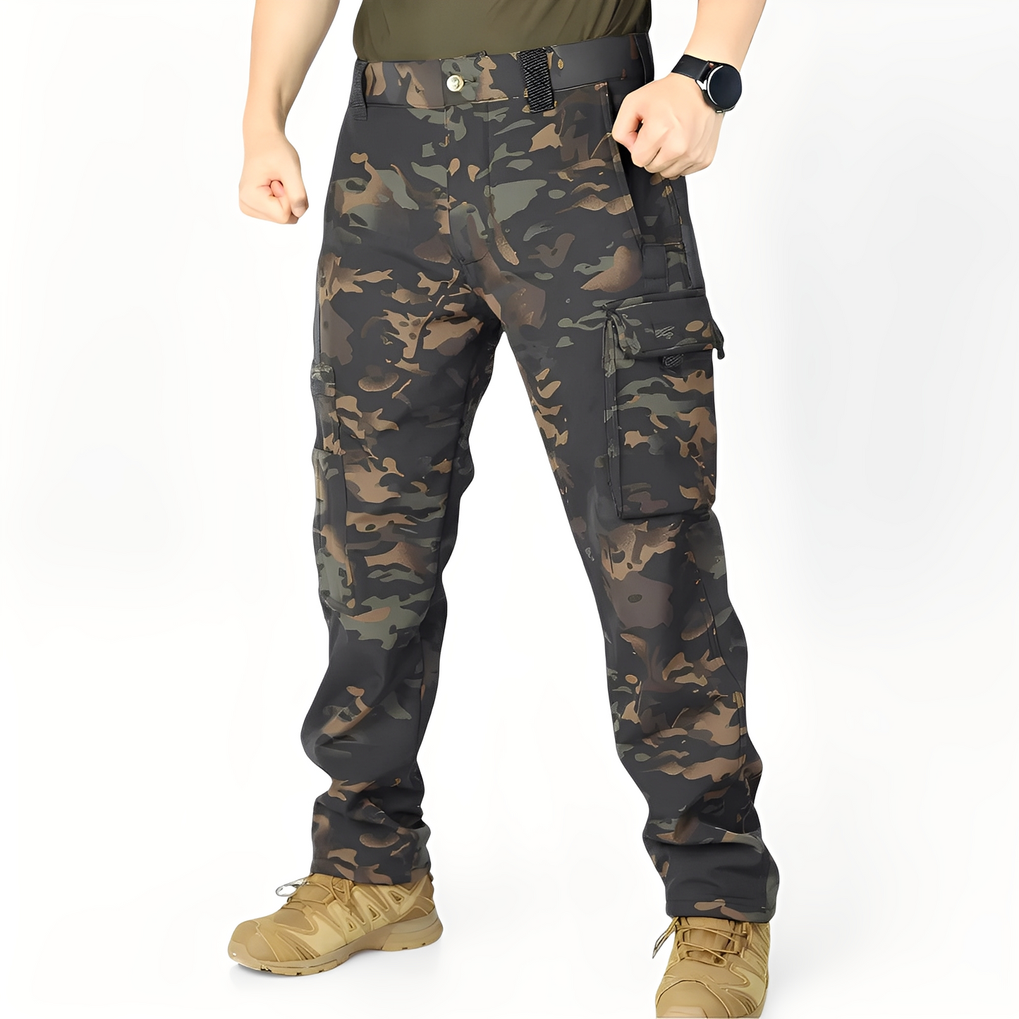 Brendon - Pantalon tactique de marche avec plusieurs poches pour hommes