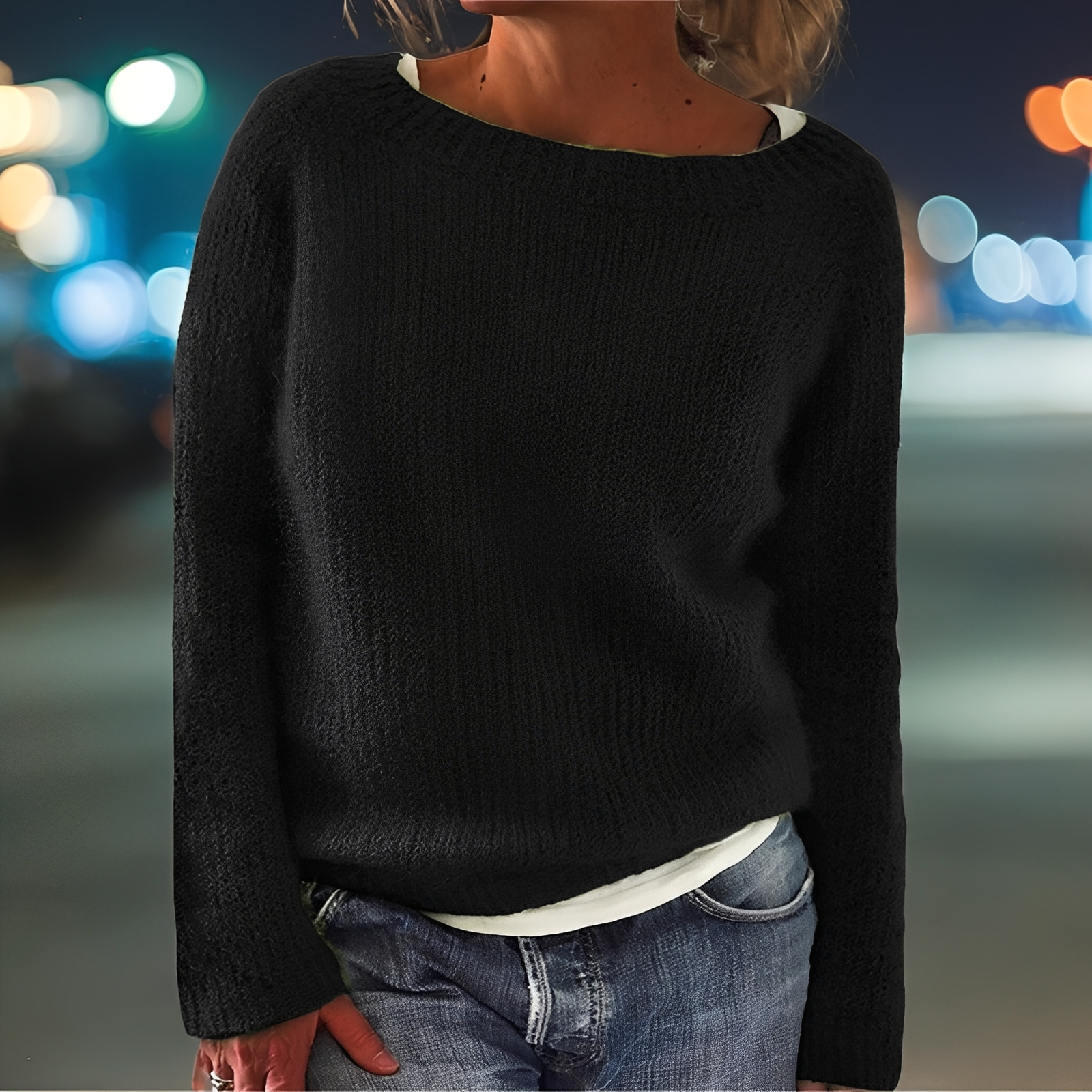 Abeeha - Pull ample pour femmes