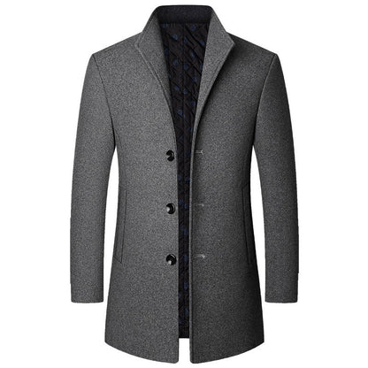 Colson - Long manteau élégant en laine pour hommes