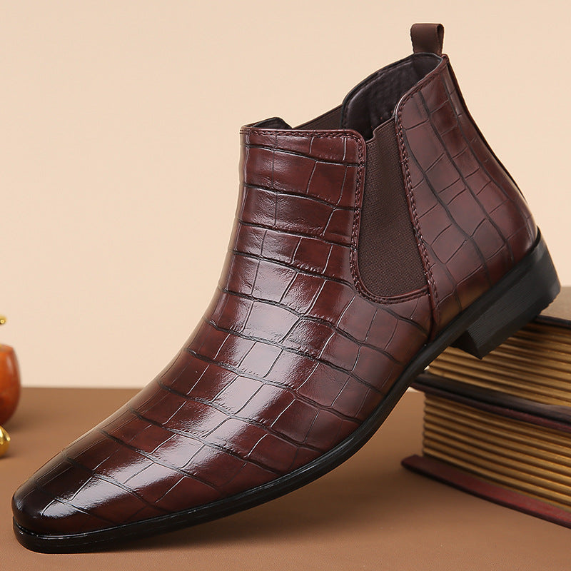 Gladwin - Bottes formelles en cuir brillant pour hommes