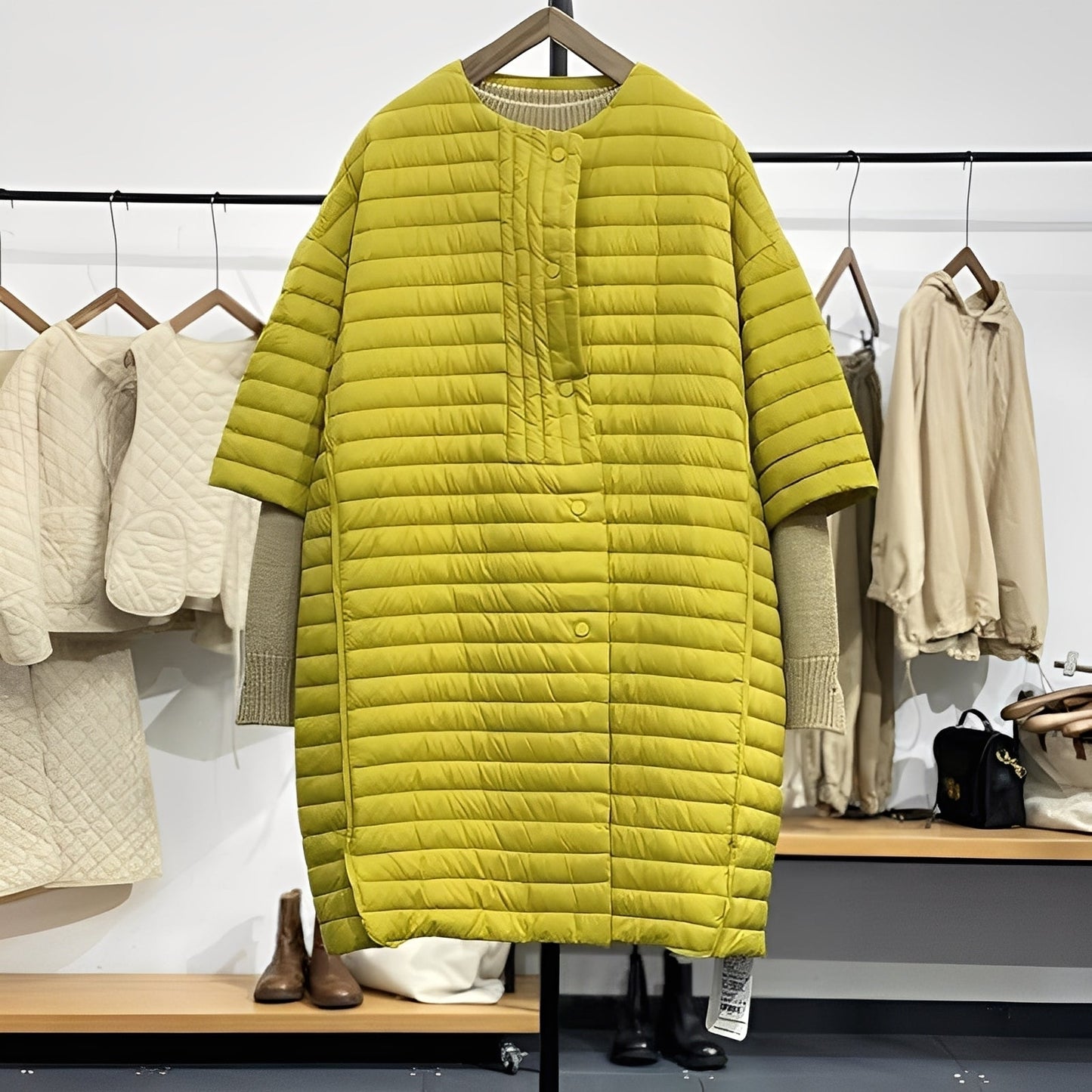 Gladys - Manteau ample décontracté avec boutons pour femmes