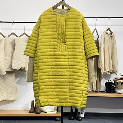 Gladys - Manteau ample décontracté avec boutons pour femmes