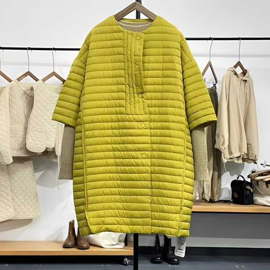 Gladys - Manteau ample décontracté avec boutons pour femmes