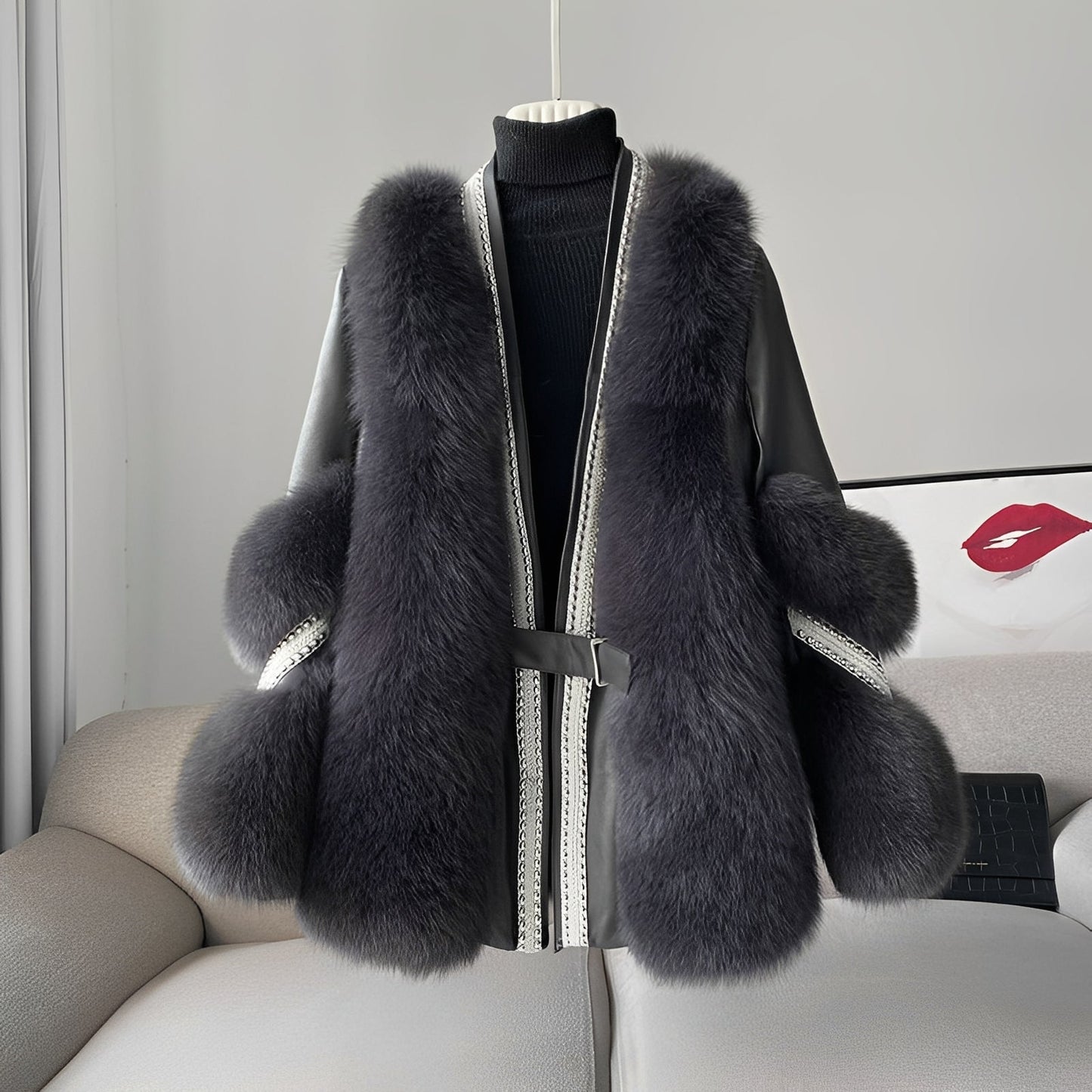 Brianna - Warmer und modischer Pelzmantel für Damen
