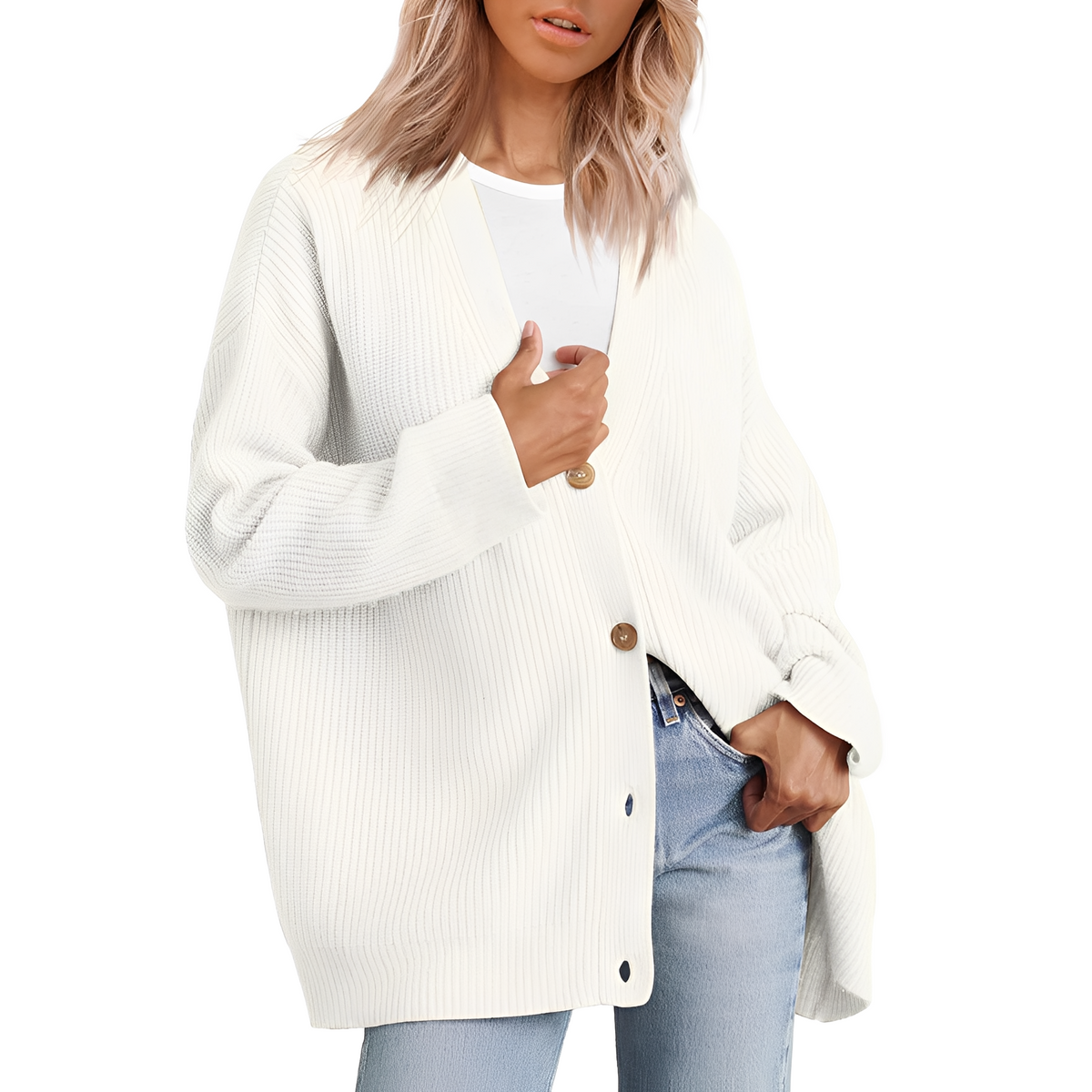 Christal - Pull chaud à coupe décontractée
