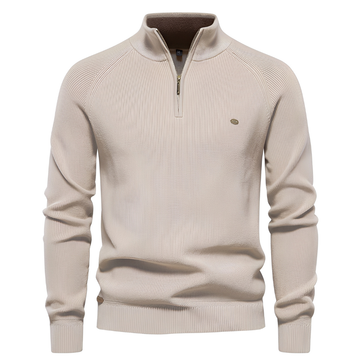 Brant - Pull élégant avec fermeture éclair quart pour hommes