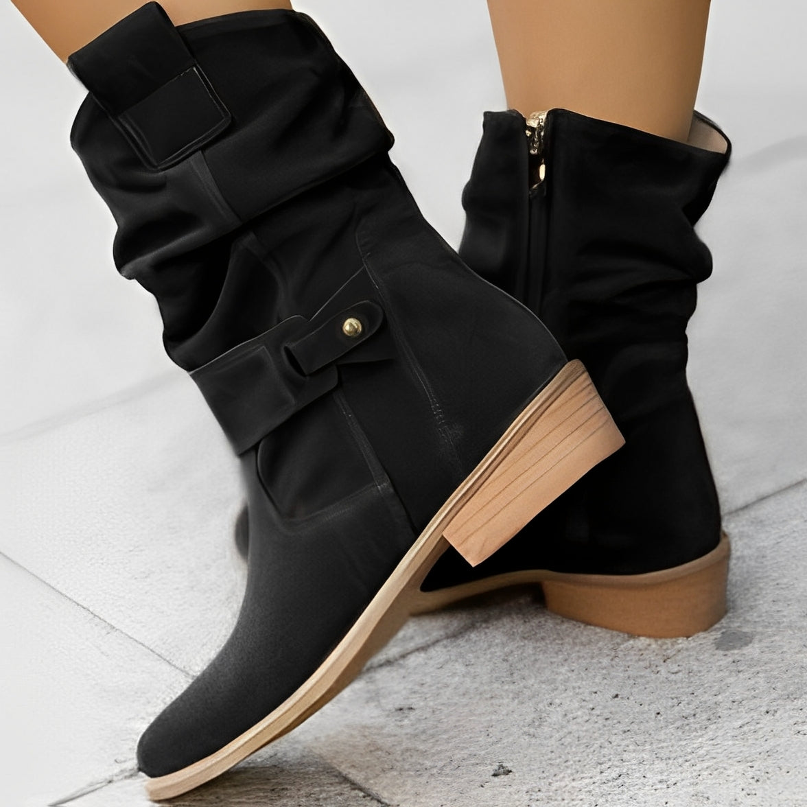 Celestine - Jolies petites bottines à bout rond pour dames