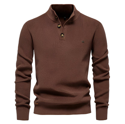Royston - Pull relax avec zip quart pour hommes