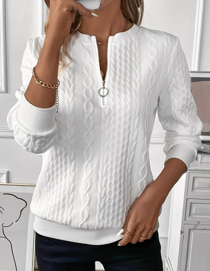 Davida - Soft and stylish quilted sweater for women