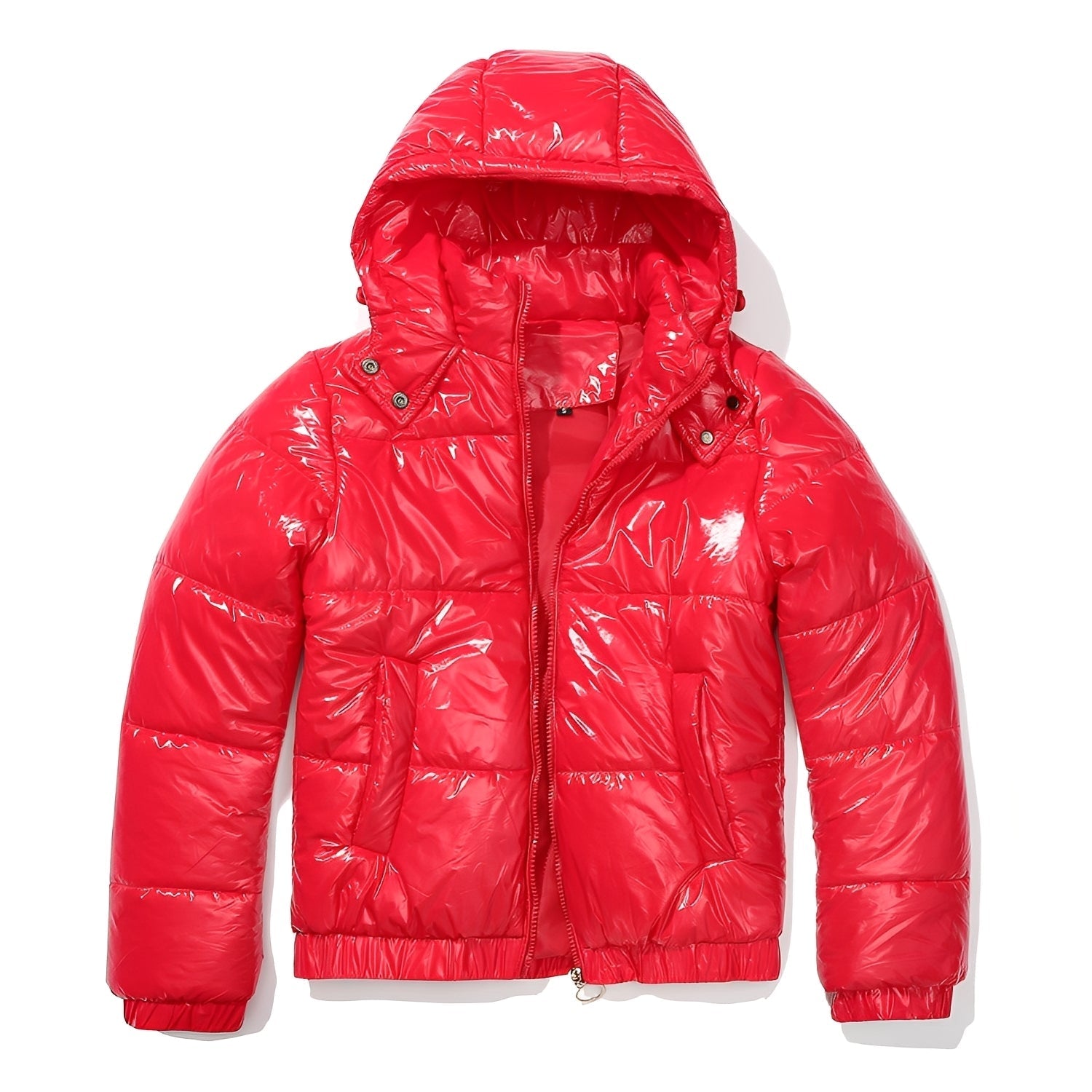 Yazmin - Une veste épaisse et brillante pour femmes avec capuche