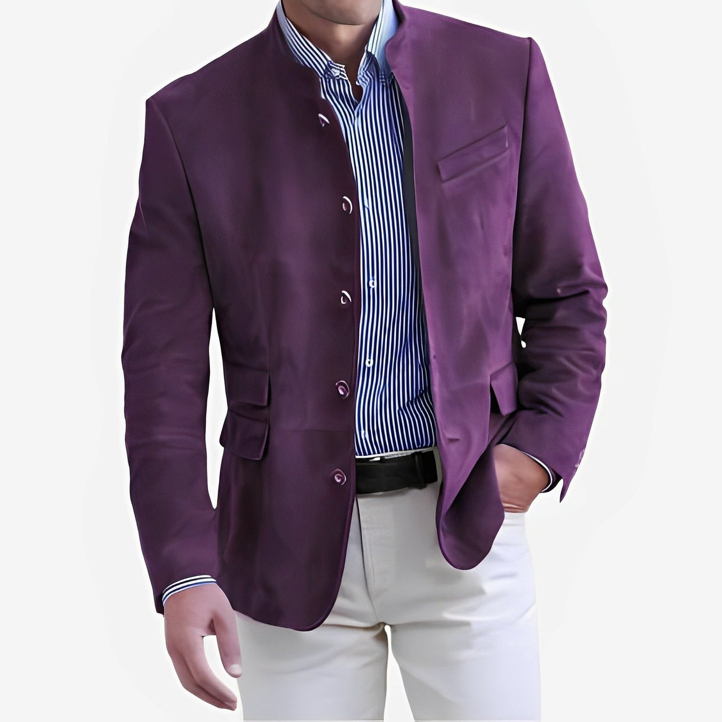 Geoffrey - Blazer décontracté à boutons pour hommes